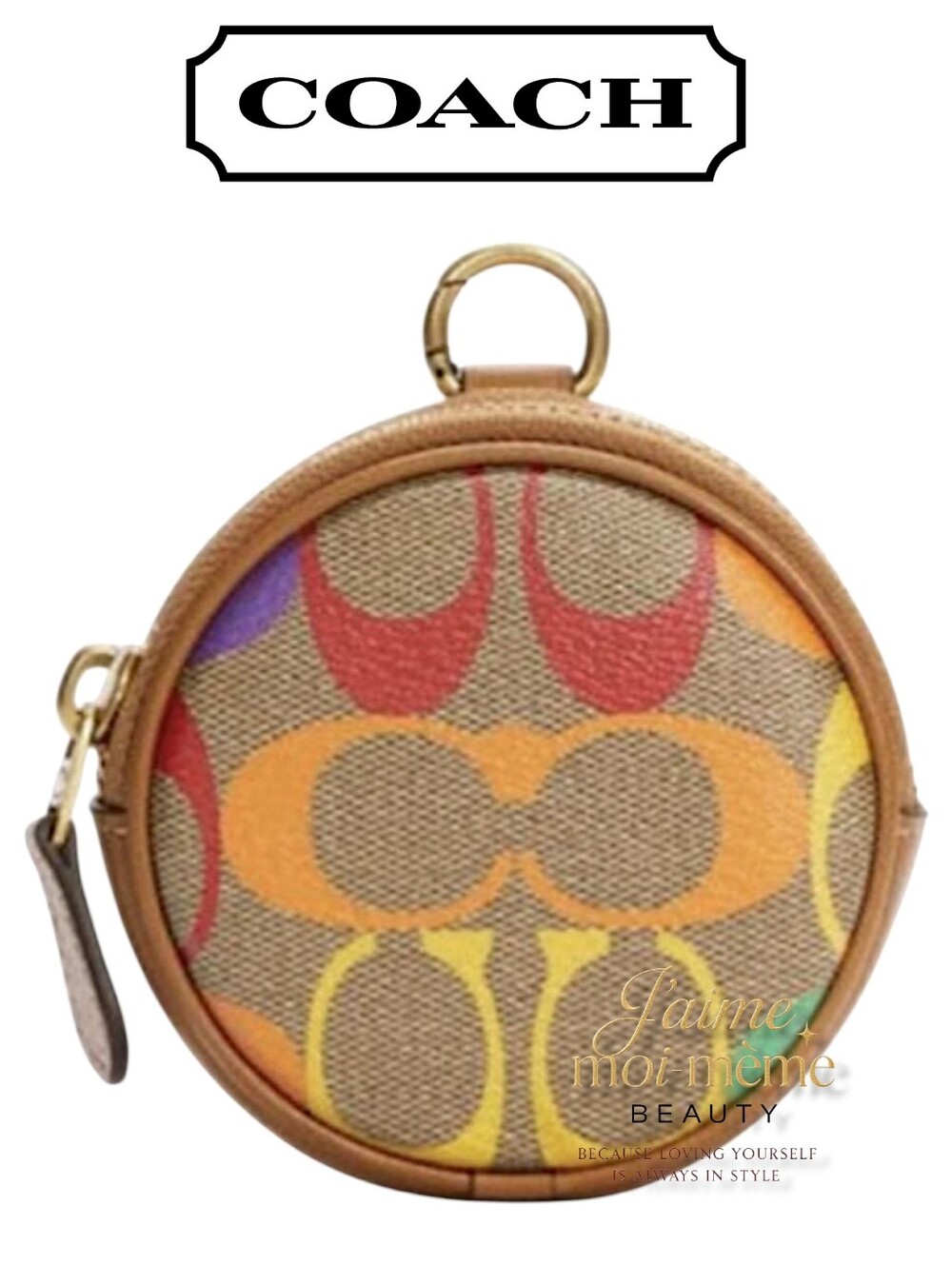Coach Rainbow Signature C Coin Purse - NEW!